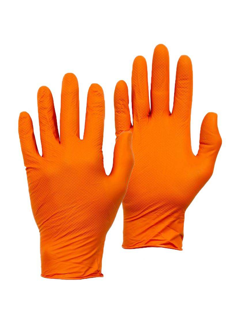  ORANGE FISH GRIP  - BOX 50 GLOVES