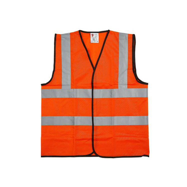 1 or 10 x Warrior orange 2 band hi visability safety waistcoat vest high vis viz 
