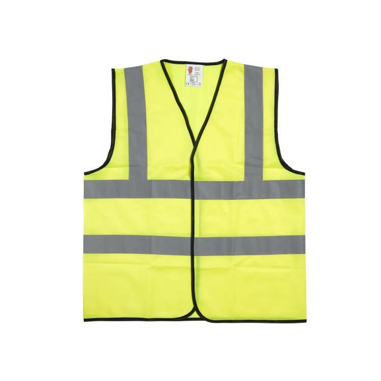 Warrior yellow 2 band hi visability safety waistcoat vest high vis viz 